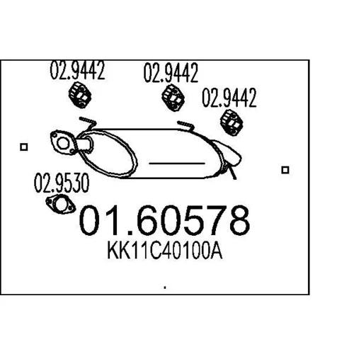 Koncový tlmič výfuku MTS 01.60578