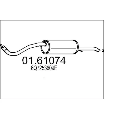 Koncový tlmič výfuku MTS 01.61074