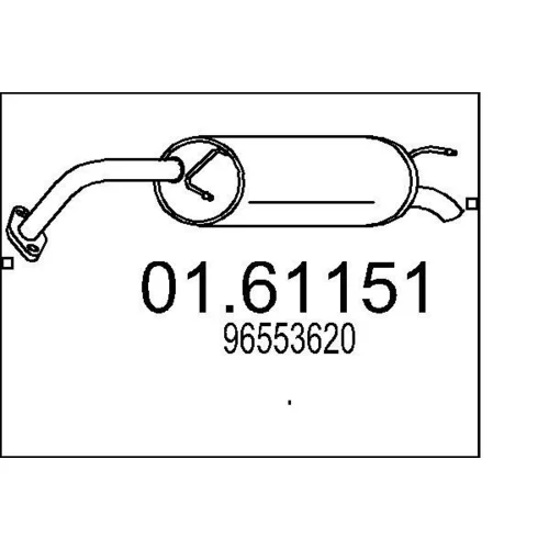 Koncový tlmič výfuku MTS 01.61151