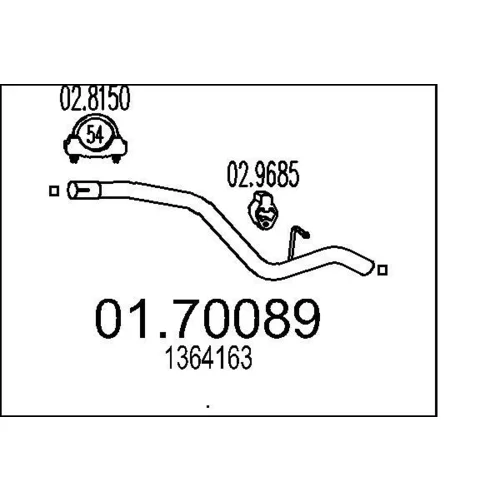 Výfukové potrubie MTS 01.70089