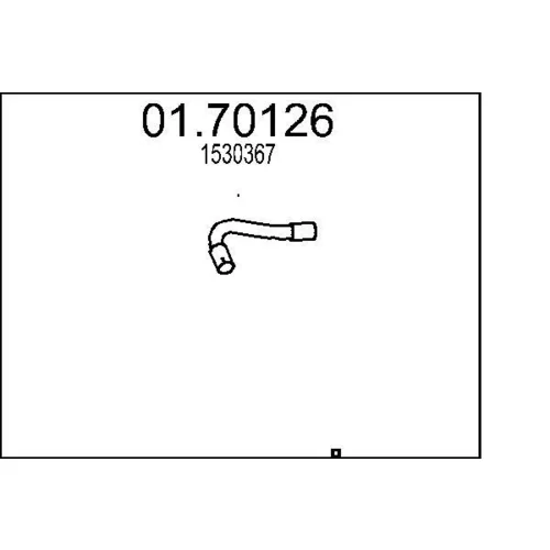 Výfukové potrubie 01.70126 /MTS/