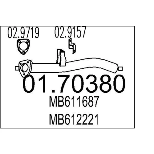 Výfukové potrubie MTS 01.70380