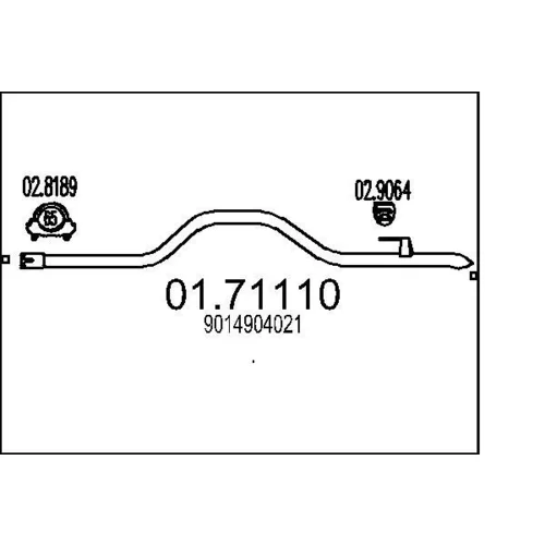 Výfukové potrubie MTS 01.71110