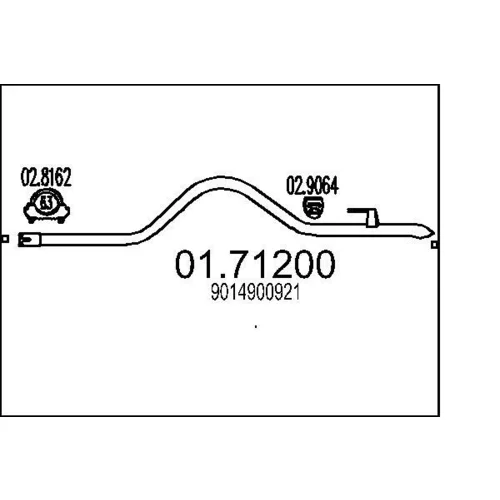 Výfukové potrubie MTS 01.71200