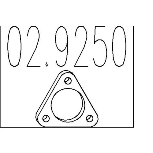 Tesnenie výfukovej trubky MTS 02.9250