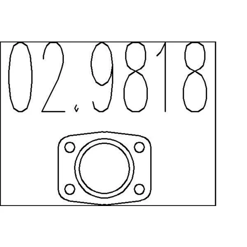 Tesnenie výfukovej trubky MTS 02.9818