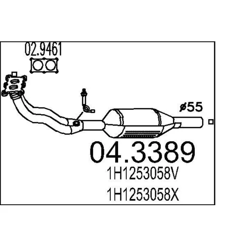 Katalyzátor MTS 04.3389
