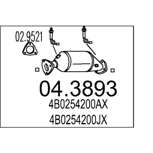 Katalyzátor MTS 04.3893