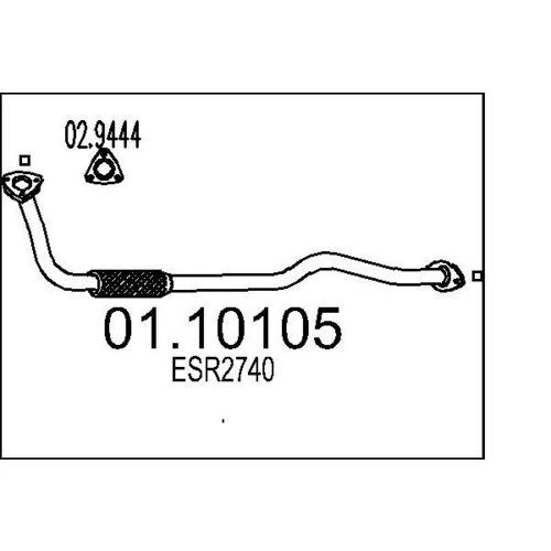 Výfukové potrubie MTS 01.10105