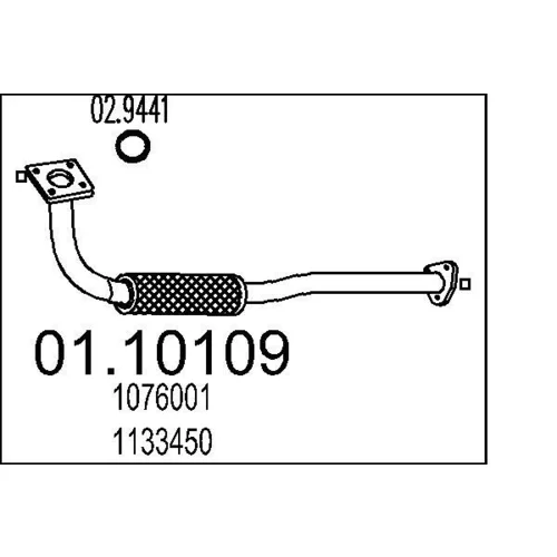 Výfukové potrubie MTS 01.10109
