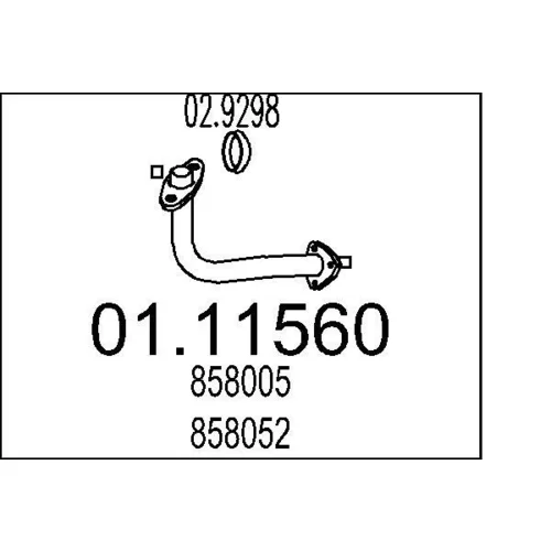 Výfukové potrubie MTS 01.11560