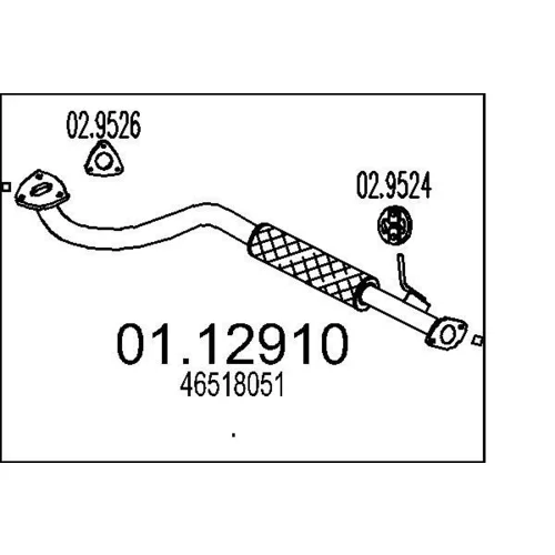 Výfukové potrubie MTS 01.12910
