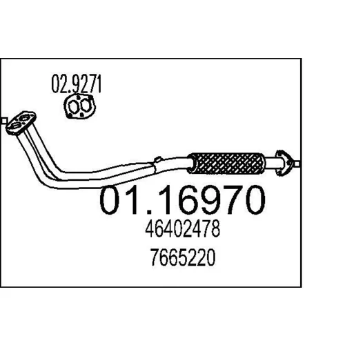 Výfukové potrubie MTS 01.16970