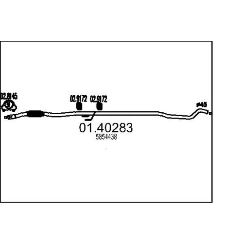 Výfukové potrubie MTS 01.40283