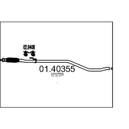 Výfukové potrubie MTS 01.40355