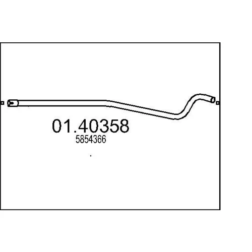 Výfukové potrubie 01.40358 /MTS/