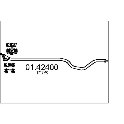 Výfukové potrubie MTS 01.42400