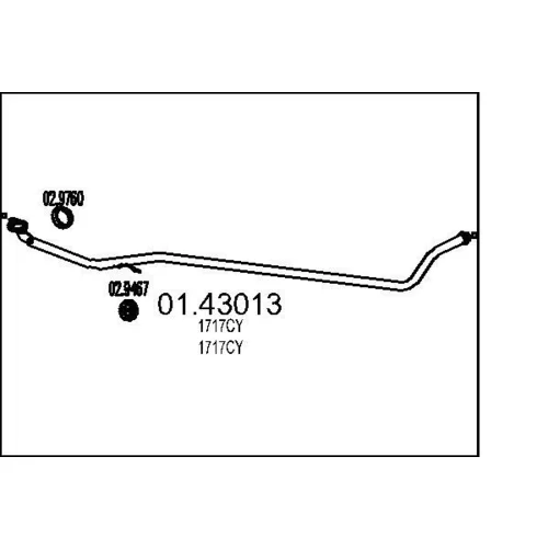 Výfukové potrubie MTS 01.43013