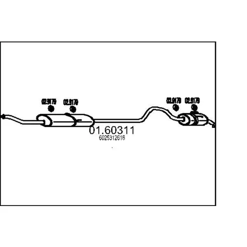Koncový tlmič výfuku MTS 01.60311