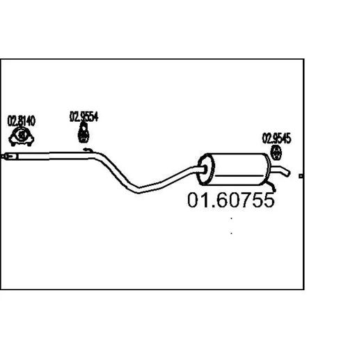 Koncový tlmič výfuku MTS 01.60755