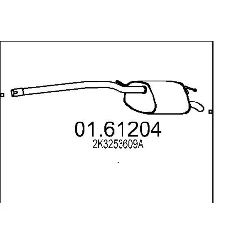 Koncový tlmič výfuku MTS 01.61204