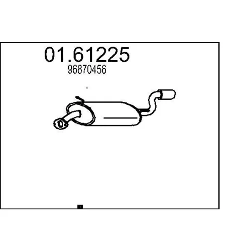 Koncový tlmič výfuku MTS 01.61225