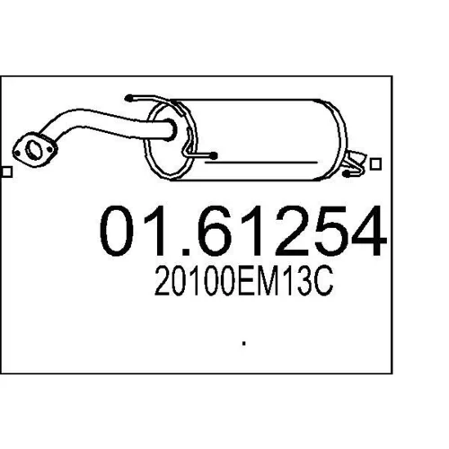 Koncový tlmič výfuku MTS 01.61254