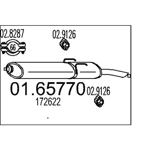 Koncový tlmič výfuku MTS 01.65770