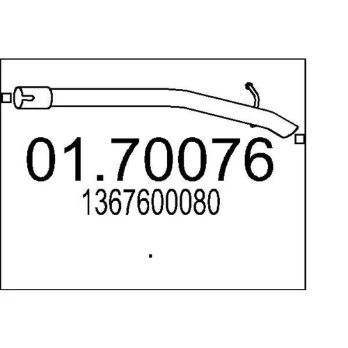Výfukové potrubie MTS 01.70076