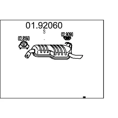 Koncový tlmič výfuku 01.92060 /MTS/