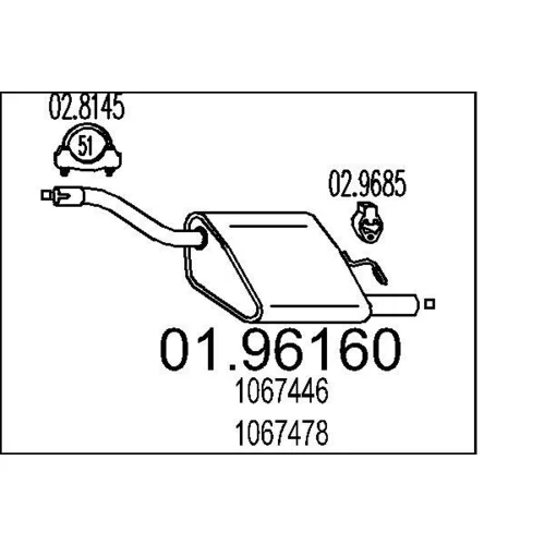 Koncový tlmič výfuku MTS 01.96160