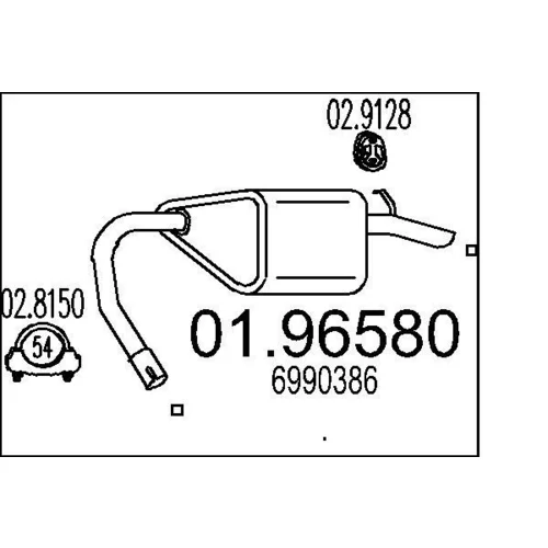 Koncový tlmič výfuku MTS 01.96580