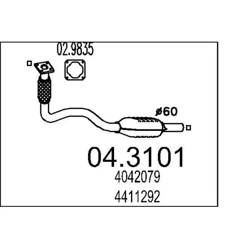 Katalyzátor MTS 04.3101