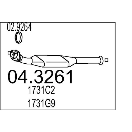 Katalyzátor MTS 04.3261