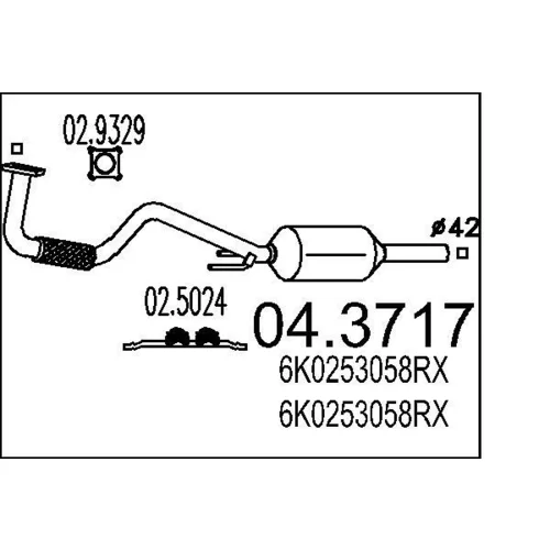 Katalyzátor MTS 04.3717