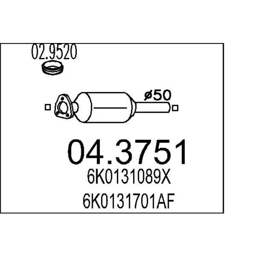 Katalyzátor MTS 04.3751