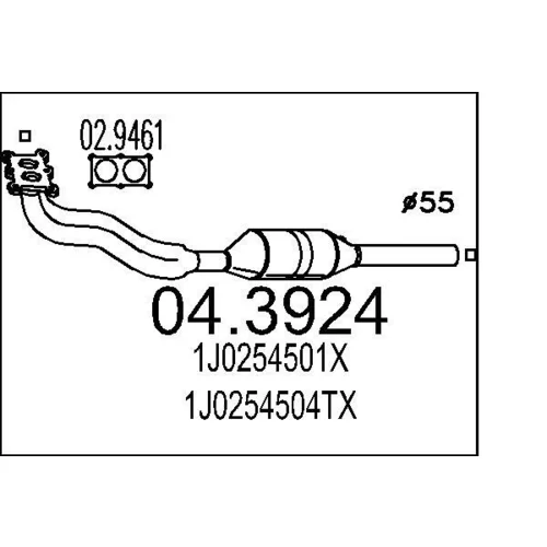 Katalyzátor MTS 04.3924