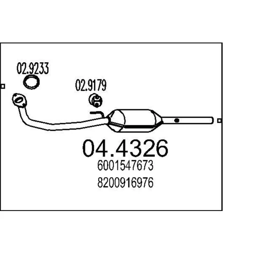 Katalyzátor MTS 04.4326