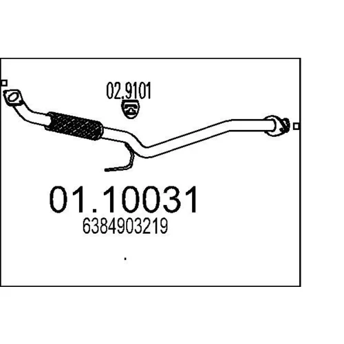 Výfukové potrubie MTS 01.10031