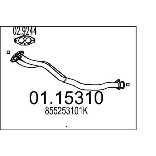 Výfukové potrubie MTS 01.15310