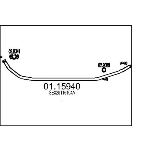 Výfukové potrubie MTS 01.15940