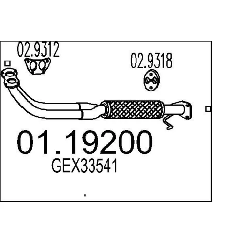 Výfukové potrubie MTS 01.19200