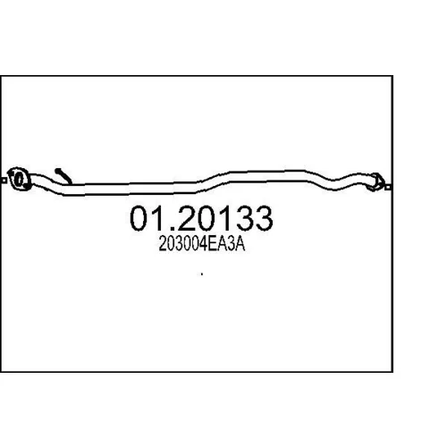 Výfukové potrubie MTS 01.20133