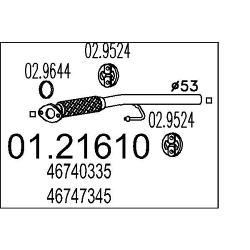 Výfukové potrubie MTS 01.21610