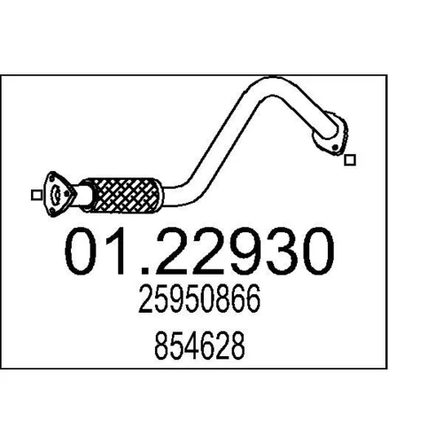 Výfukové potrubie MTS 01.22930