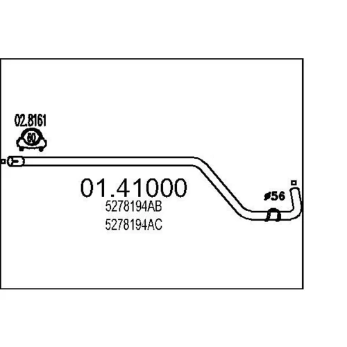 Výfukové potrubie MTS 01.41000