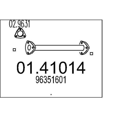 Výfukové potrubie MTS 01.41014