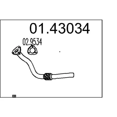 Výfukové potrubie 01.43034 /MTS/