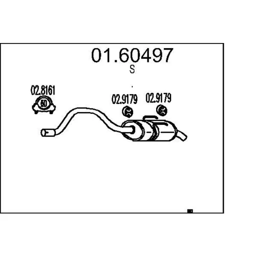 Koncový tlmič výfuku MTS 01.60497
