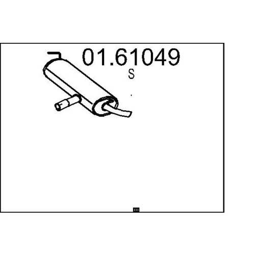 Koncový tlmič výfuku MTS 01.61049